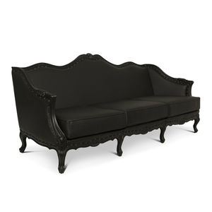 canapé design nouveau baroque / en simili cuir / 3 places / sur mesure