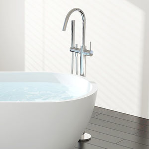 mitigeur pour vasque / pour baignoire / au sol / en laiton chromé