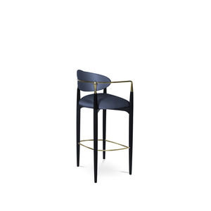 chaise de bar classique / avec accoudoirs / tapissée / en tissu