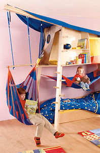 lit cabane / double / contemporain / pour enfant (unisexe)