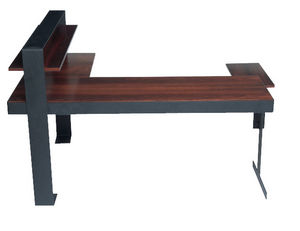 bureau en bois / en métal / Art Déco / professionnel