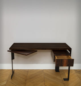 bureau en bois / en métal / Art Déco / par Pierre Chareau