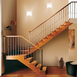 escalier quart tournant plateforme