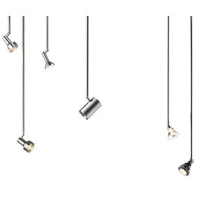spot suspension / à LED / halogène / rond