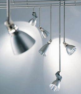 spot suspension / à LED / halogène / rond