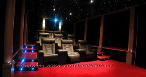 fauteuil de cinéma en cuir / résidentiel