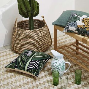 tissu d'ameublement / à motif / en coton / en laine