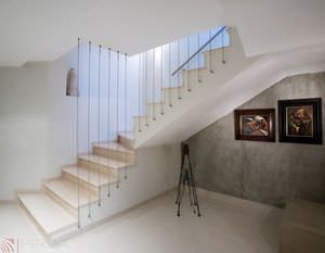 garde-corps en inox / en câble / d'intérieur / pour escalier
