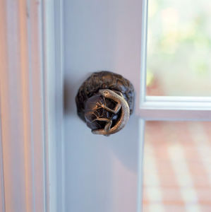 bouton de porte contemporain / en bronze