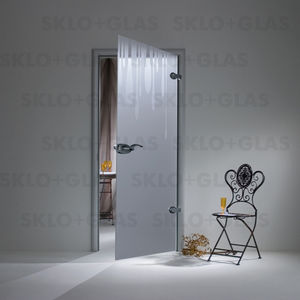 porte d'intérieur / battante / en verre