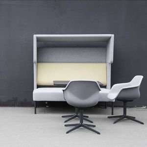 banquette contemporaine / en tissu / à usage professionnel / tapissée