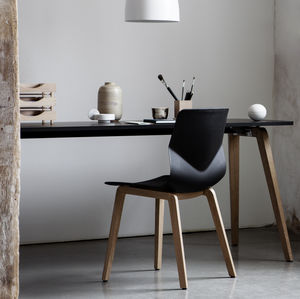chaise visiteur contemporaine / avec accoudoirs / tapissée / empilable