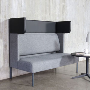 canapé contemporain / en tissu / pour établissement public / 2 places