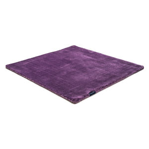 tapis contemporain / uni / en viscose / carré