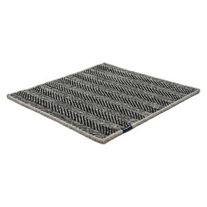 tapis contemporain / à rayures / en laine / rectangulaire