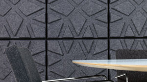 panneau acoustique mural / en polyester / coloré / pour bureau