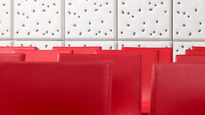 panneau acoustique mural / en polyester / coloré / pour bureau
