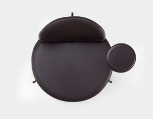 chaise visiteur contemporaine / en tissu / en cuir / en MDF