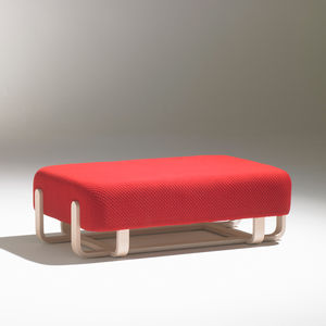 banquette de bistrot / contemporaine / en tissu / en bois