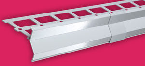 profilé de finition en acier inox / pour carrelage / pour angle extérieur