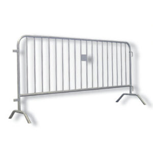 barrière de foule / fixe / en acier galvanisé / pour espace public