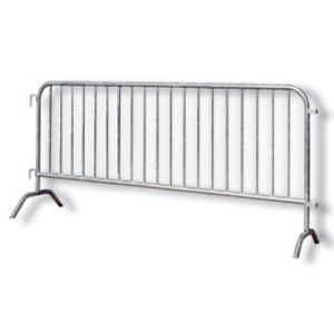 barrière de foule / fixe / en acier galvanisé / pour espace public