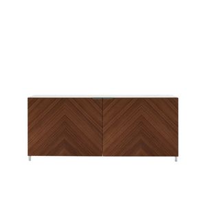 buffet contemporain / en bois laqué / en chêne / par Christian Werner