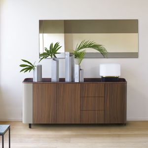 buffet contemporain / en noyer / en chêne naturel / en grès cérame