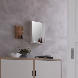 miroir mural / avec étagère / contemporain / rectangulaire