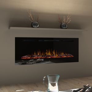 cheminée électrique / contemporaine / à foyer fermé / encastrable