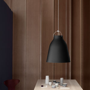 suspension / contemporaine / en métal / noire