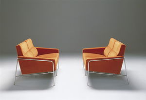 canapé design scandinave / en cuir / en acier / en tissu