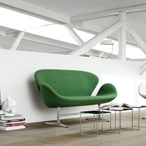 banquette design scandinave / en tissu / en cuir / en acier