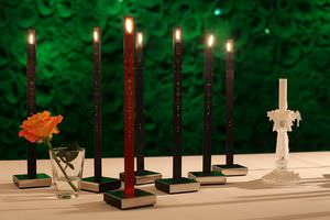 lampe de table / design original / en métal / en plastique