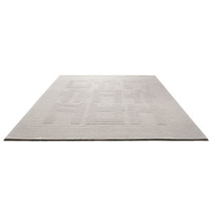 tapis contemporain / uni / à motif géométrique / en laine de Nouvelle Zélande