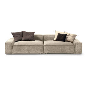 canapé modulable / contemporain / en tissu / en cuir