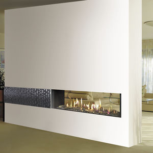 cheminée à gaz / contemporaine / design original / traditionnelle