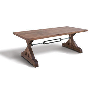 table classique / en chêne / en bois huilé / rectangulaire