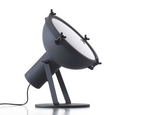 lampe de sol / design original / en aluminium / en verre