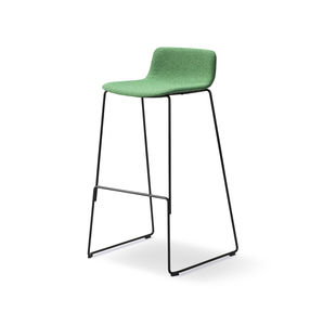 tabouret de bar contemporain / en polypropylène / professionnel / tapissé