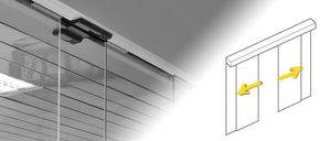 porte d'entrée coulissante / en verre / automatique / pour établissement public