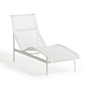 bain de soleil contemporain / en fonte d'aluminium / à roulettes / écolabel Greenguard®