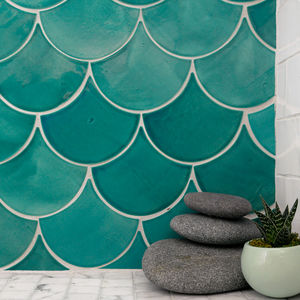 mosaïque d'intérieur / murale / en céramique / uni