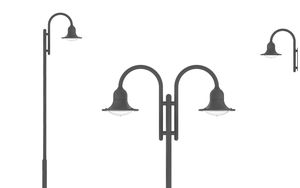 lampadaire urbain / contemporain / en aluminium / en acier galvanisé