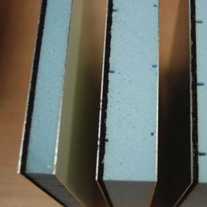 panneau sandwich acoustique pour toiture / 2 faces en aluminium / âme en polystyrène extrudé / haute résistance