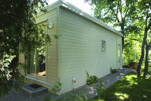 maison préfabriquée / contemporaine / à ossature bois / de plain-pied