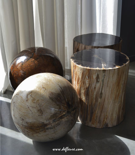 Table D Appoint Contemporaine PETRIFIED WOOD Defleure Home