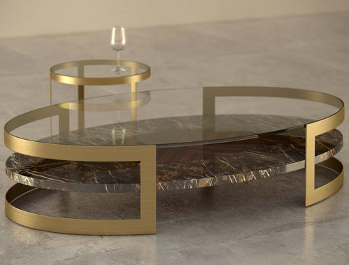 Table Basse Contemporaine Giovannozzi Marmi S R L En Verre En