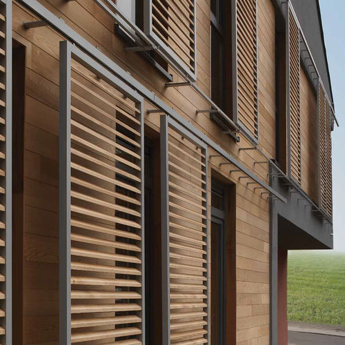 Brise Soleil En Aluminium Luxframe Series Duco En Bois Pour