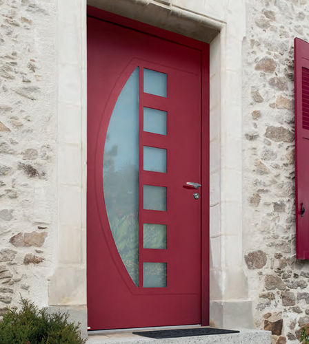 Porte d entrée CYTISS 9 ZILTEN en aluminium battante